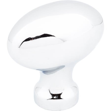 Jeffrey Alexander 1-9/16" Overall Length Polished Chrome Football Lyon Cabinet Knob 3991PC